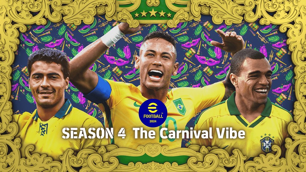 Ambos contam com jogadores clássicos; eFootball aposta em temáticas da Seleção Brasileiro, enquanto o EA FC foca nos atletas — Foto: Divulgação/Konami