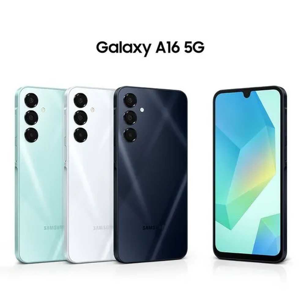 Galaxy A16 tem conjunto triplo de câmeras — Foto: Reprodução/Samsung