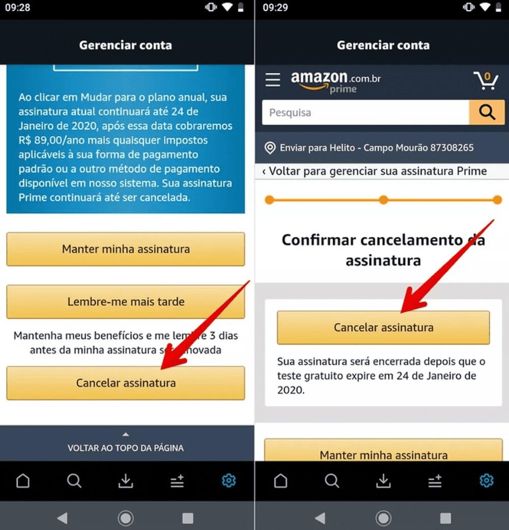 Como cancelar o Amazon Prime (Video, Music e outros) pelo PC e celular