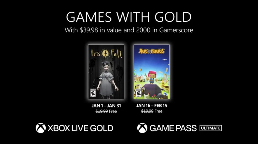 Iris Fall e Autonauts serão jogos grátis do Xbox em janeiro