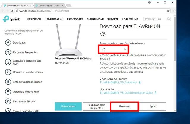 Como atualizar o firmware do roteador da TP-Link