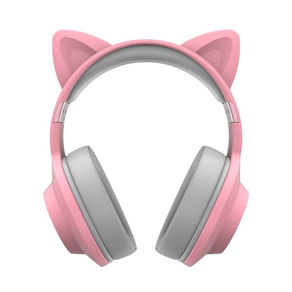 Fones de ouvido com orelha de gatinho