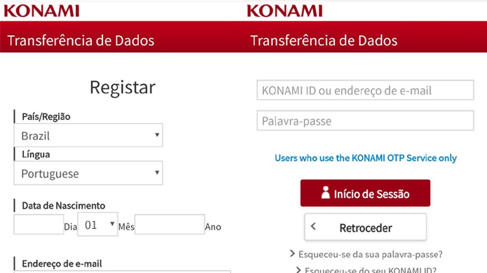 Como vincular dados da Konami ID no PES 2020 mobile