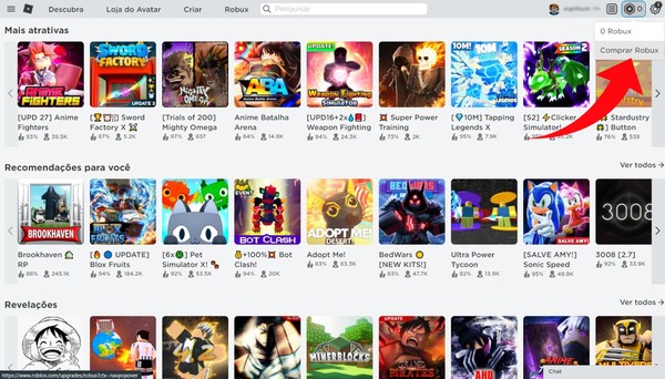 Como comprar Robux no Roblox