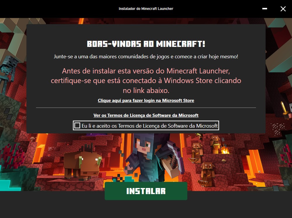 Como baixar Minecraft 1.20