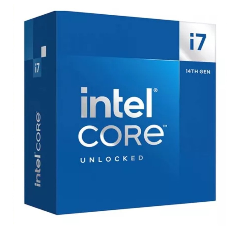 Processador Intel Core i7-14700K  é uma CPU de médio porte  — Foto: Reprodução/Mercado Livre