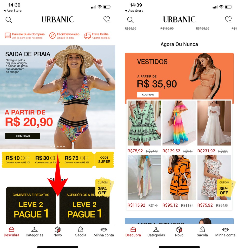 Urbanic: como comprar roupas no aplicativo de moda feminina