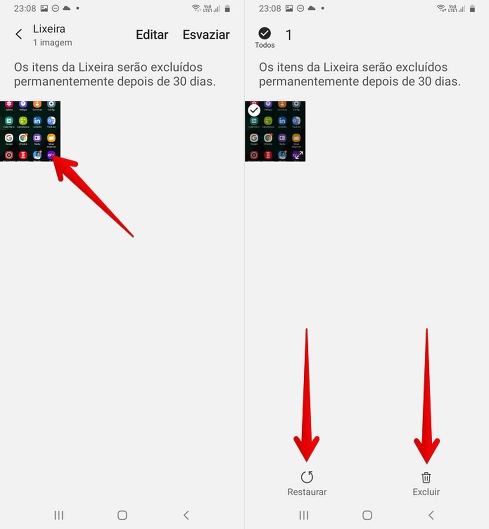 Onde fica a lixeira do celular Samsung? Saiba acessar e ativar a função