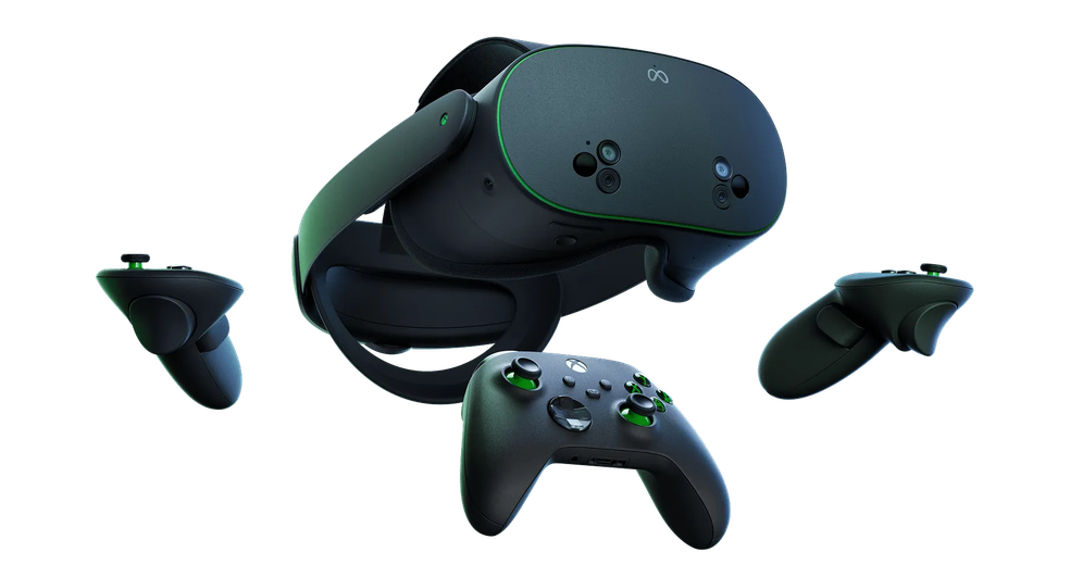Meta Quest 3S Xbox não muda muito em relação ao Meta Quest 3S padrão — Foto: Divulgação/Meta