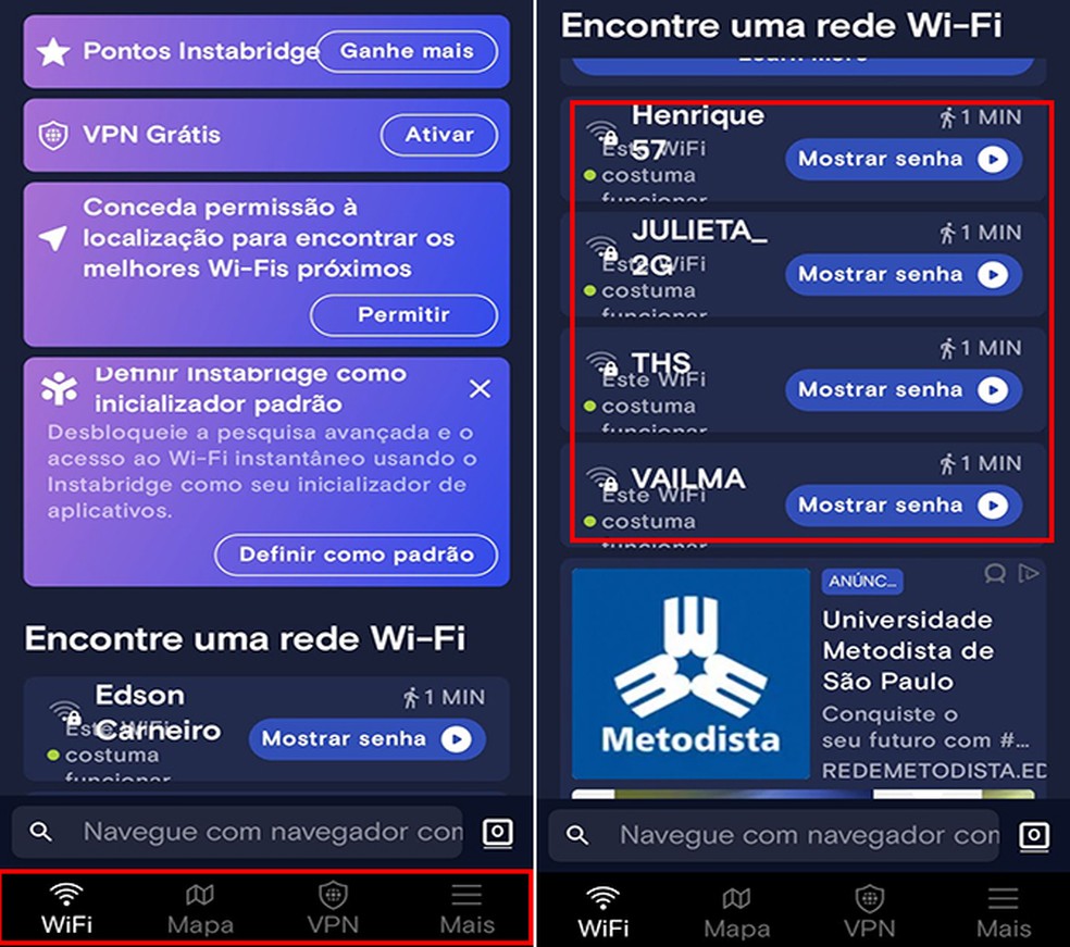 Como usar o Instabridge para descobrir senha do Wi-Fi pelo celular