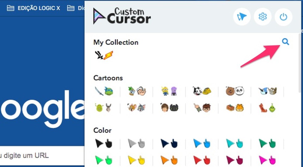 Custom Cursor for Chrome: como ter ponteiro do mouse personalizado