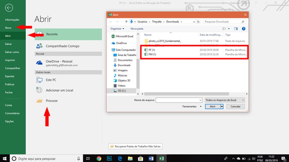 Como excluir linhas em branco no Excel