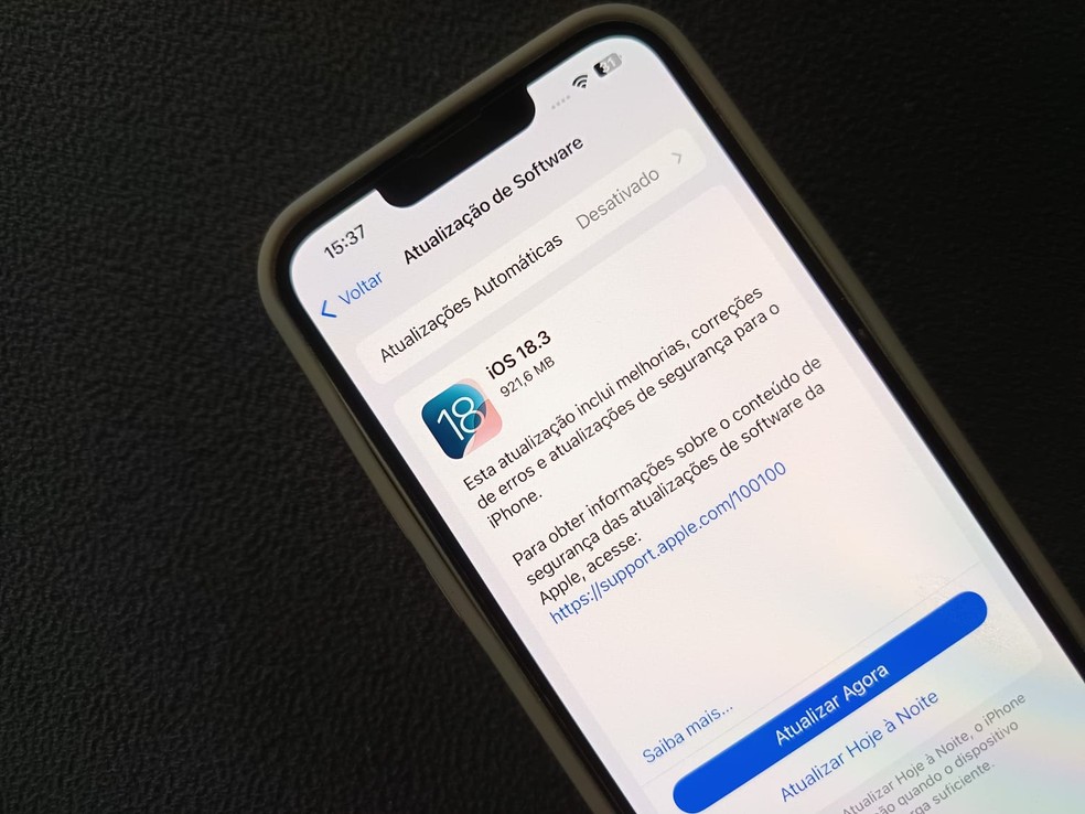 Apenas dispositivos atualizados para 18.3 estão recebendo a tecnologia — Foto: Gisele Souza/TechTudo