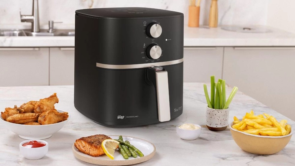 Veja quais são os materiais que podem ir dentro da air fryer — Foto: Divulgação/WAP