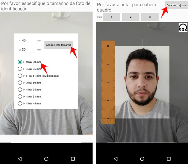 Aplicativo para tirar foto 3x4 saiba como usar no Android e iPhone