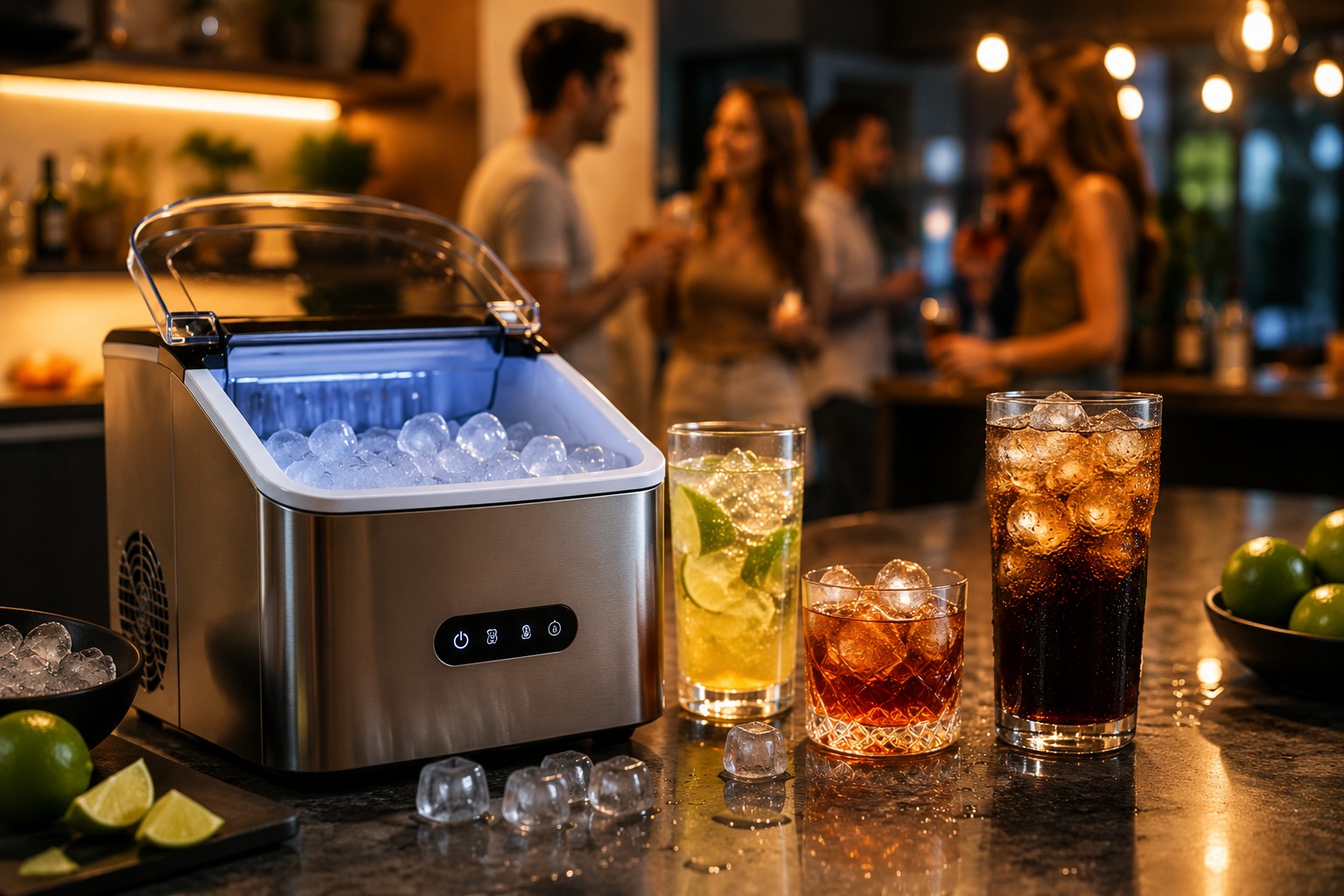 5 máquinas de gelo portátil para quem  quer bebida trincando e tem pressa