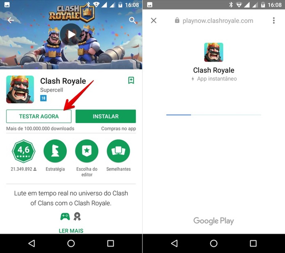 Play Store agora permite testar jogos via streaming antes de