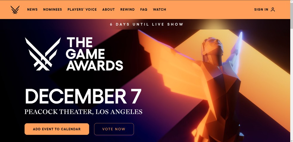 The Game Awards 2020: veja horário e como assistir ao prêmio de jogos