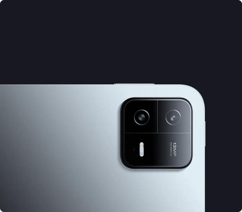 Xiaomi Pad 6 tem conjunto de câmeras simples, mas eficiente — Foto: Reprodução/Xiaomi