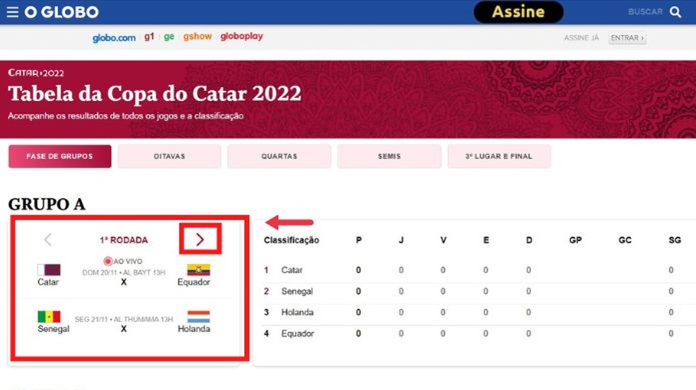 Veja tabela com datas e horários de todos os jogos da Copa do Mundo Catar  2022 - 180graus - O Maior Portal do Piauí