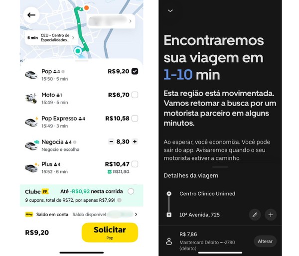 Testei Uber e 99 por 7 dias e te conto qual deles é realmente melhor