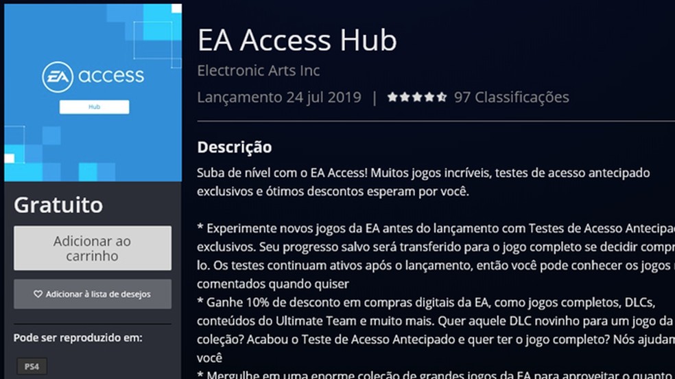 EA Acess: quanto custa e como funcionam o serviço de assinaturas de jogos