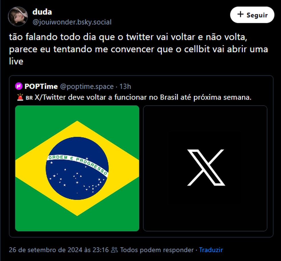 Quando o Twitter volta? Provável desbloqueio da rede repercute na web