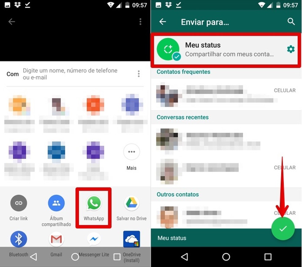 Como colocar vídeo do YouTube no Status do WhatsApp