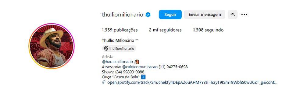  Reprodução/Instagram