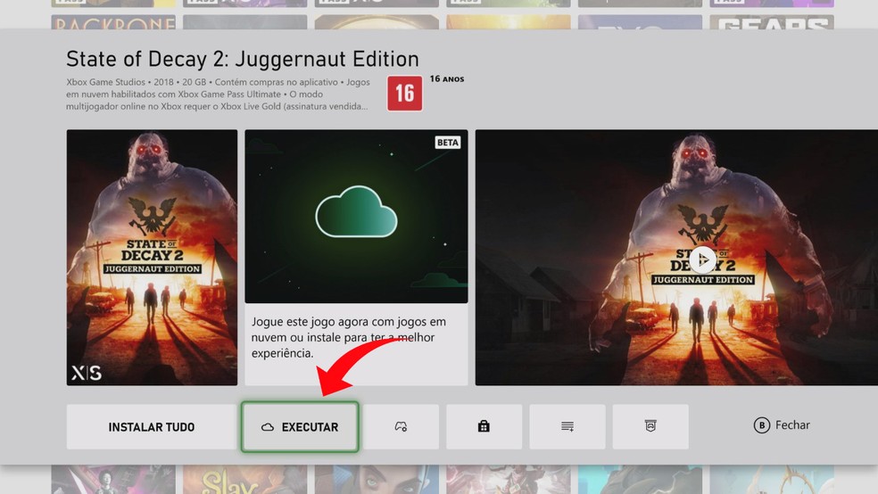 Jogos na Nuvem não reproduzem via app Xbox notebook W10