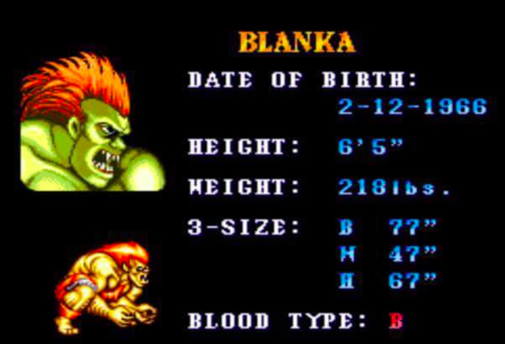 Blanka, brasileiro do Street Fighter, completa 50 anos de idade – Vírgula