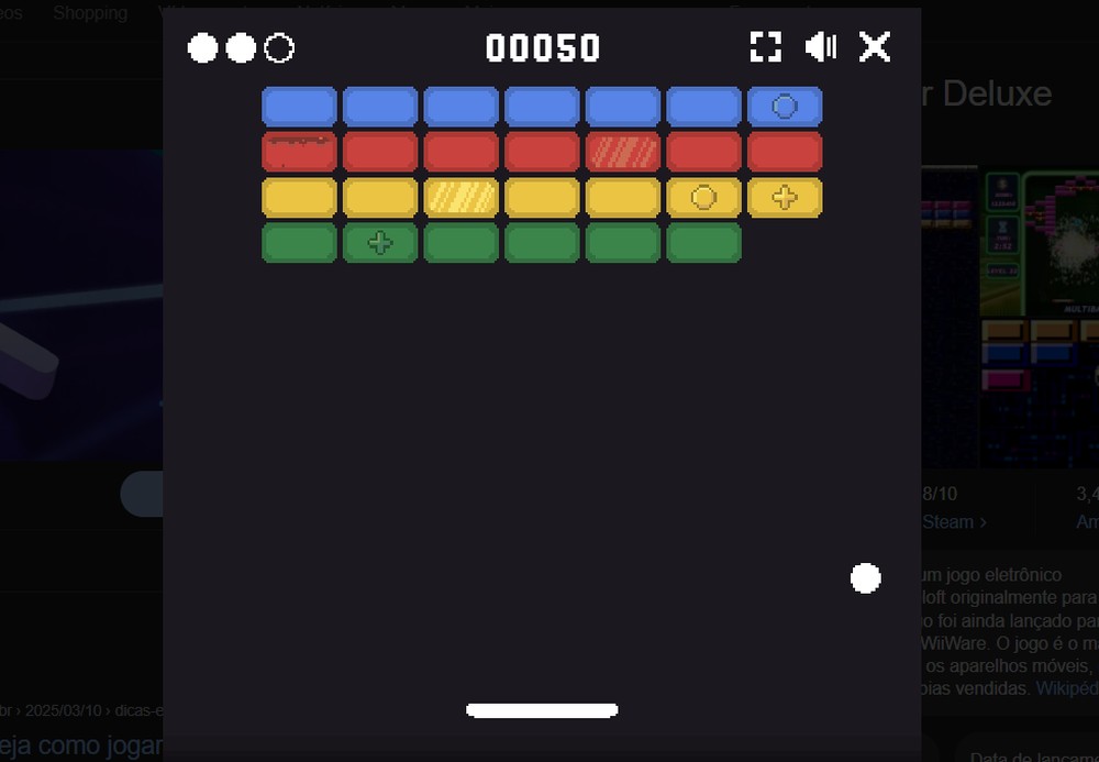 Como jogar o Quebra-blocos do Google