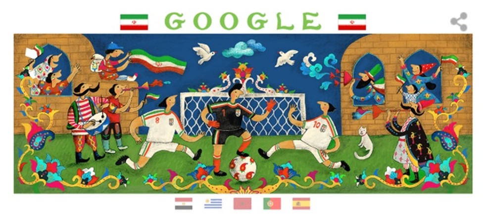 Copa do Mundo 2022 ganha Doodle do Google; buscador celebra jogos