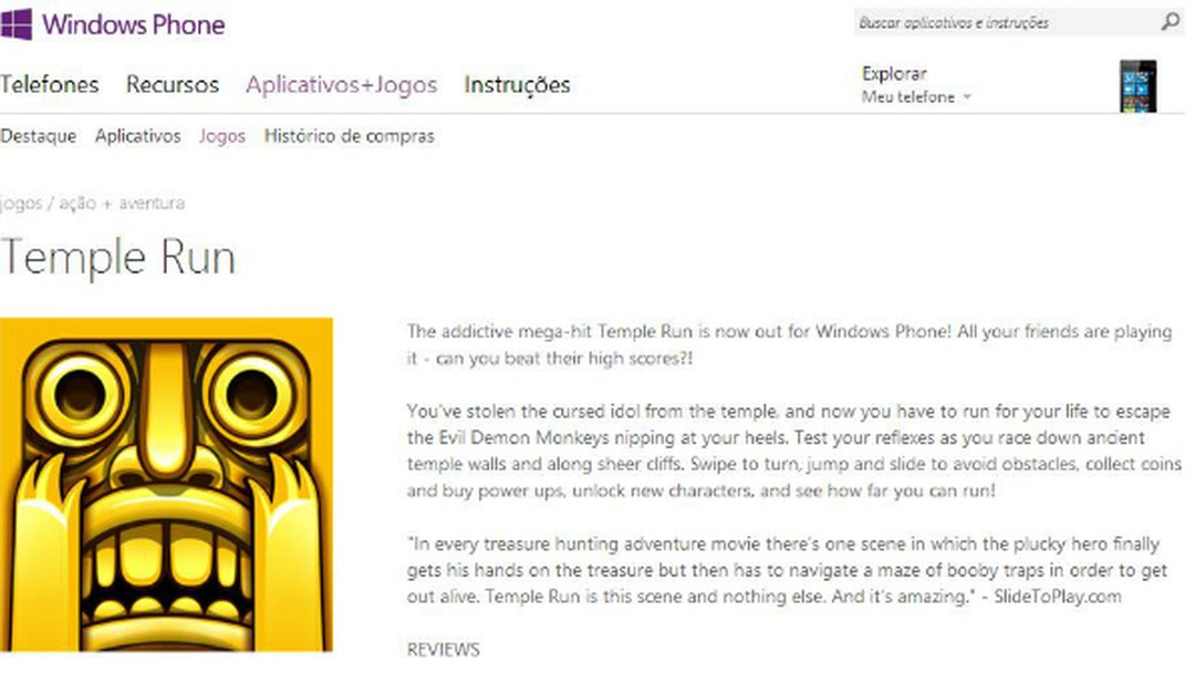 Temple Run is now available for Windows Phone 8  FREE!