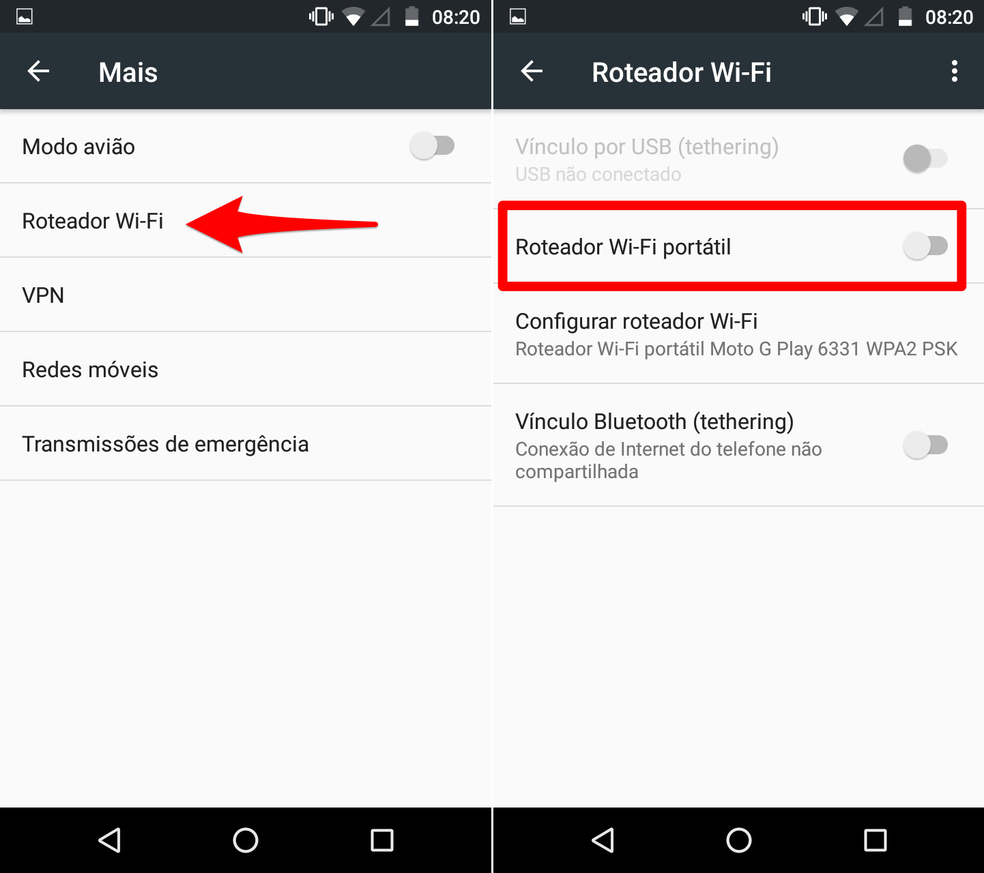 Como usar o Moto G 4 Plus como roteador Wi-Fi