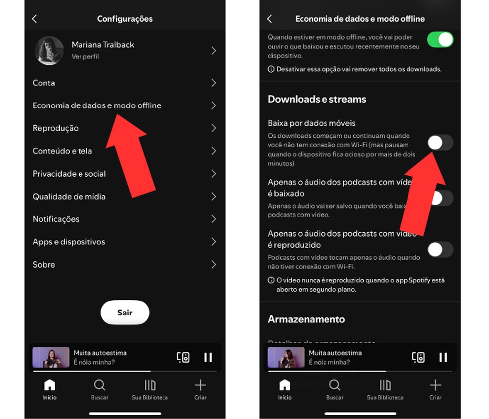  Reprodução/Mariana Tralback