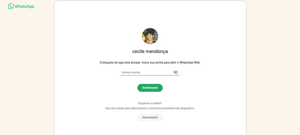 O que acontece quando o bloqueio do Whatsapp Web está ativo? Veja — Foto: Arte: TechTudo