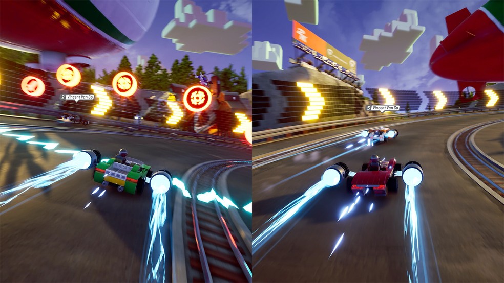 Teste suas habilidades de direção em LEGO 2K Drive — Foto: Reprodução/Steam