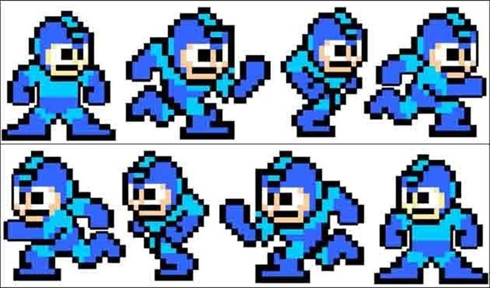 Sprite azul do jogo do robô
