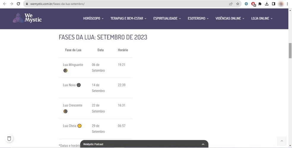 Calendário da Lua em Setembro 2023: 5 sites e apps para ver as fases lunares