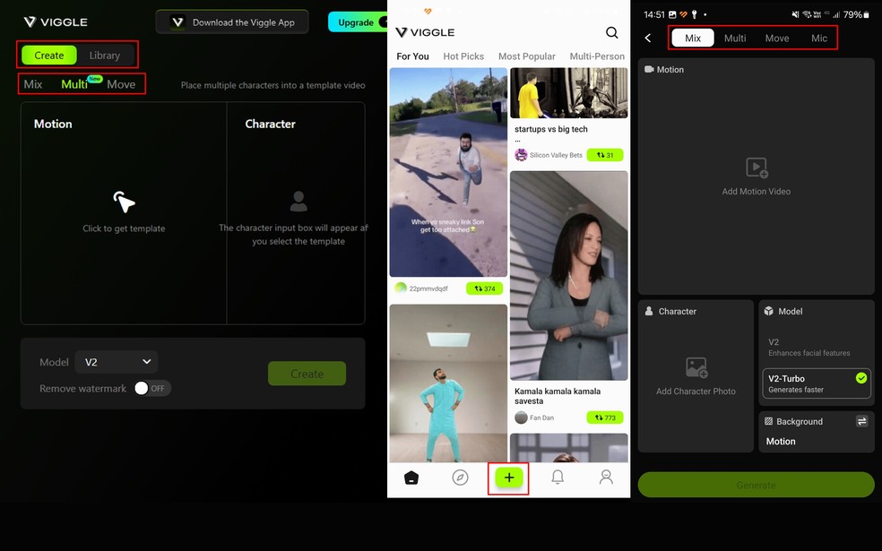  Reprodução/Viggle AI (Editada por Daniel Trefilio)