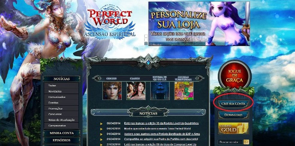 GUERRAS TERRITORIAIS  Perfect World – MMORPG gratuito! - Level Up!