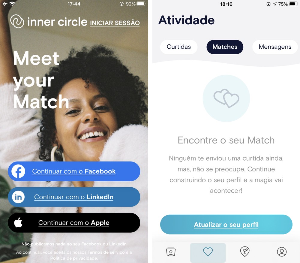 App de paquera The Inner Circle ganha corretor que proíbe 'oi' em conversas