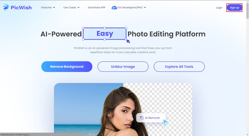 Editor de fotos online gratuito - crie e edite imagens com ajuda da IA
