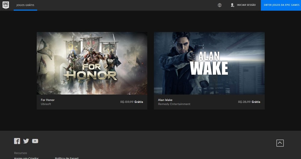 For Honor e Alan Wake estão de graça na Epic Games Store; como baixar
