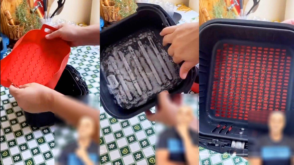 Viral mostra forma de silicone por baixo na Air Fryer; veja jeito certo
