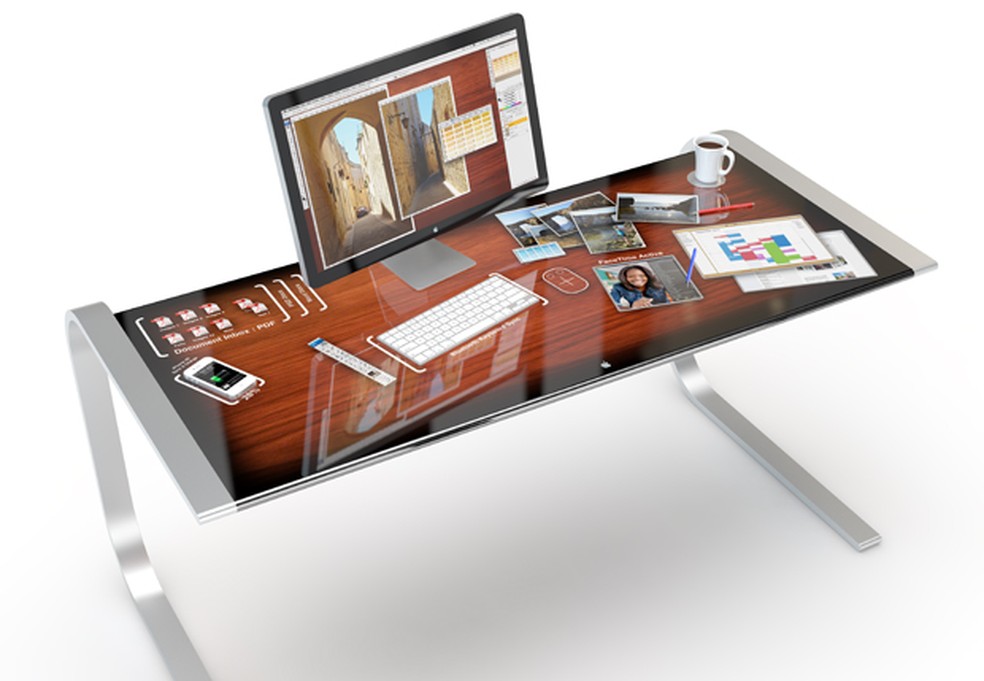 iDesk: conceito de mesa de trabalho inovadora