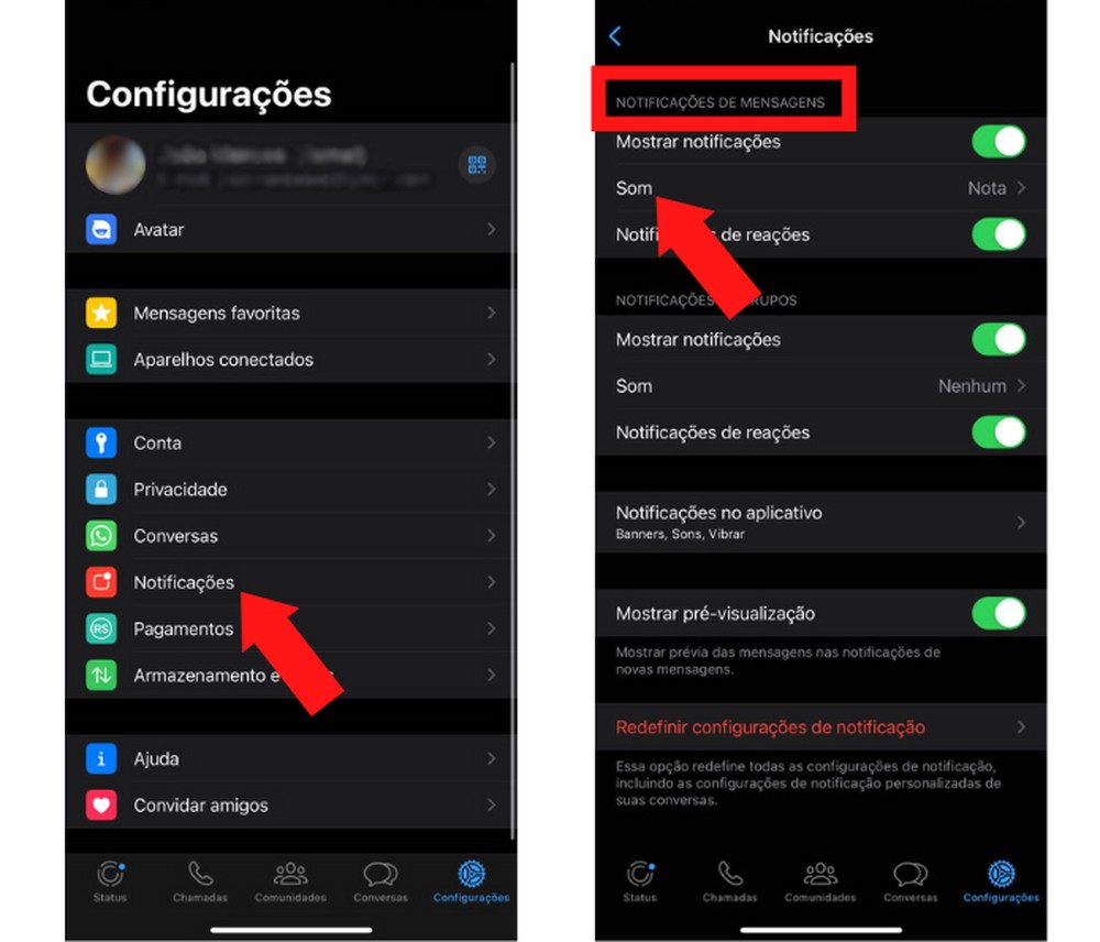 Como mudar o toque do WhatsApp