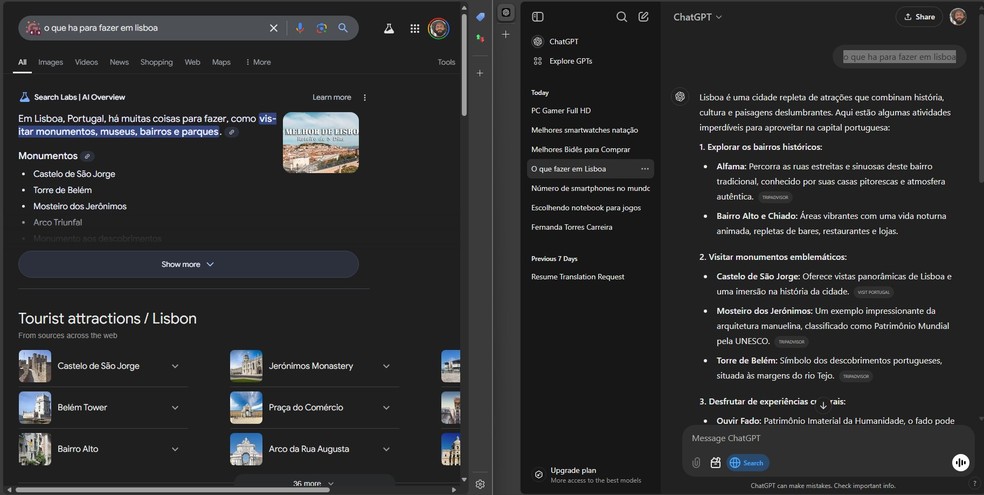  Reprodução/Google | ChatGPT