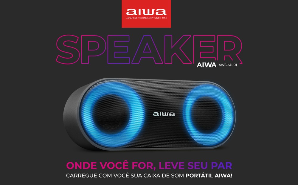 Caixa de som Aiwa é boa? Conheça a marca e veja se vale a pena comprar